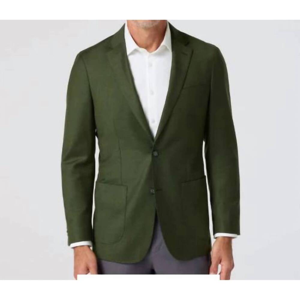 NEW MIZZEN + MAIN lavelle two-button single-breasted front blazer in olive heath